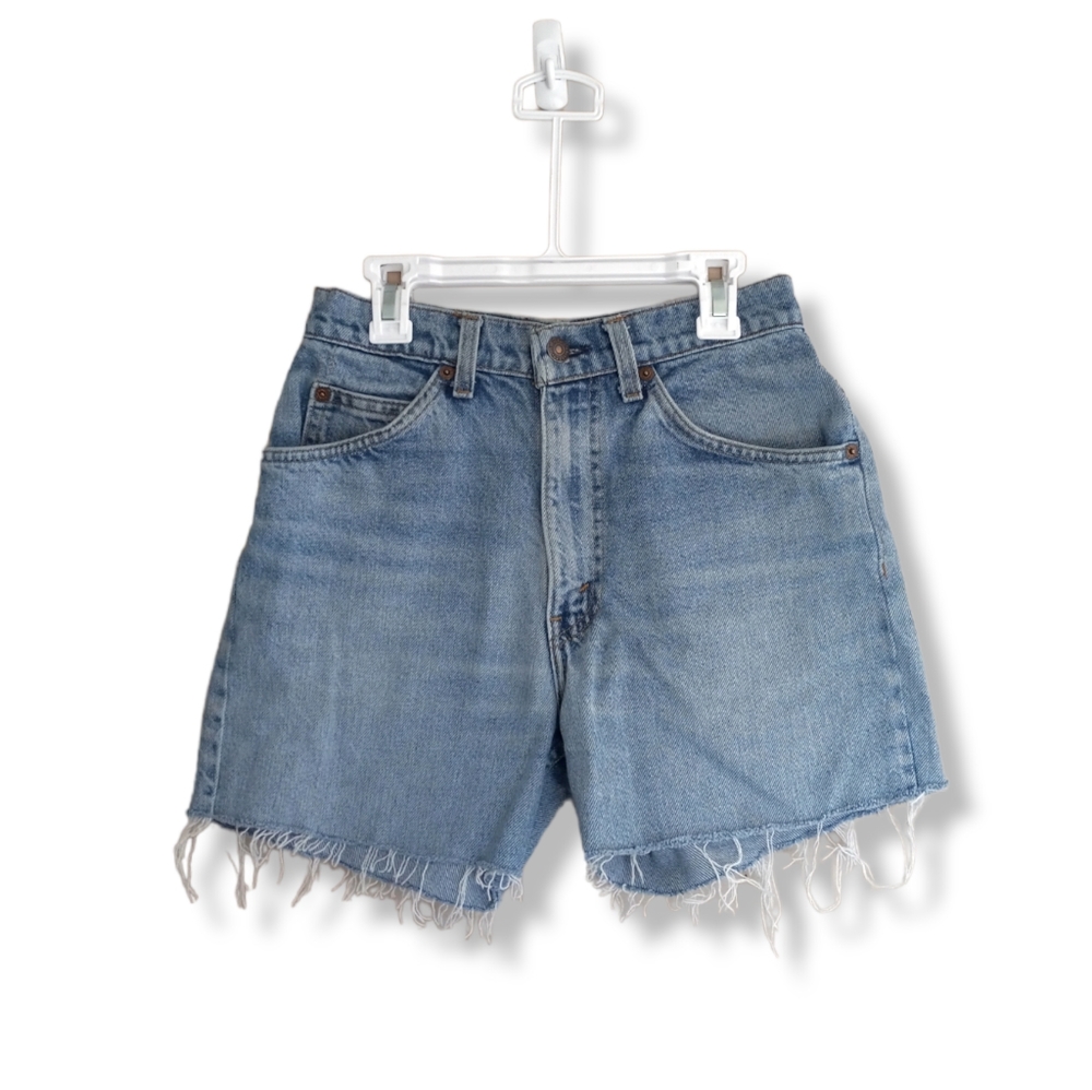 Vintage Levi's Orange Tab Highwaisted Lightwash Cutoff Mom Shorts Womens Sz 2/4.